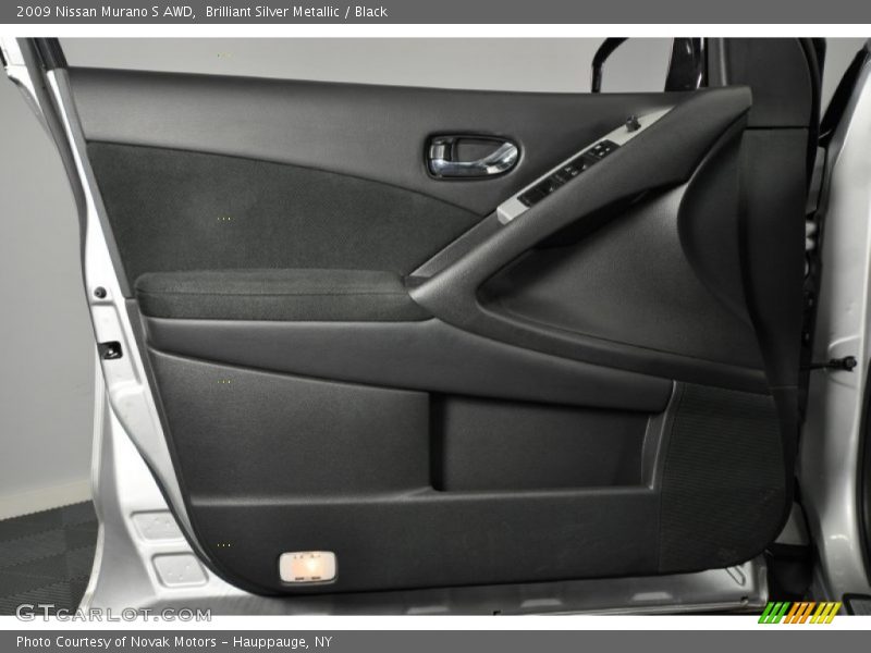Brilliant Silver Metallic / Black 2009 Nissan Murano S AWD