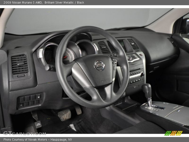 Brilliant Silver Metallic / Black 2009 Nissan Murano S AWD