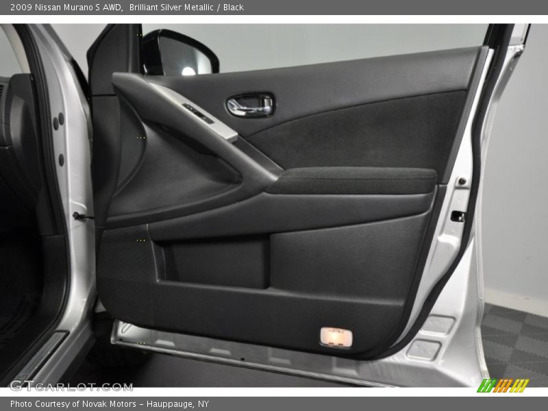Brilliant Silver Metallic / Black 2009 Nissan Murano S AWD