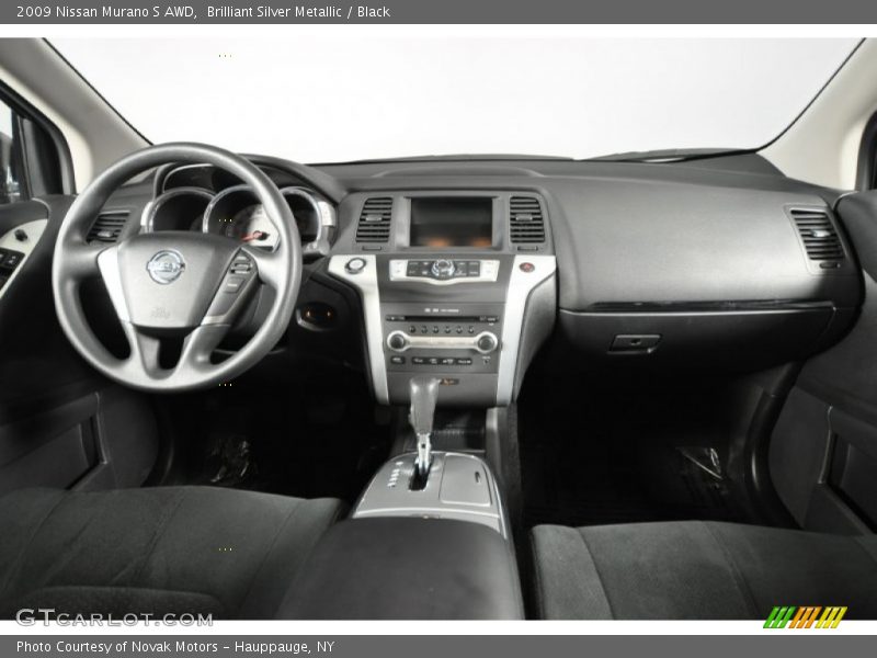 Brilliant Silver Metallic / Black 2009 Nissan Murano S AWD
