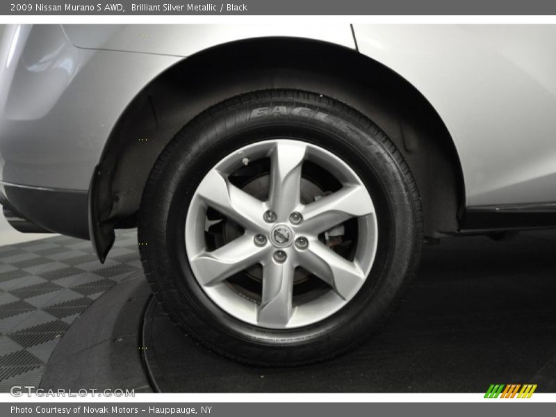Brilliant Silver Metallic / Black 2009 Nissan Murano S AWD