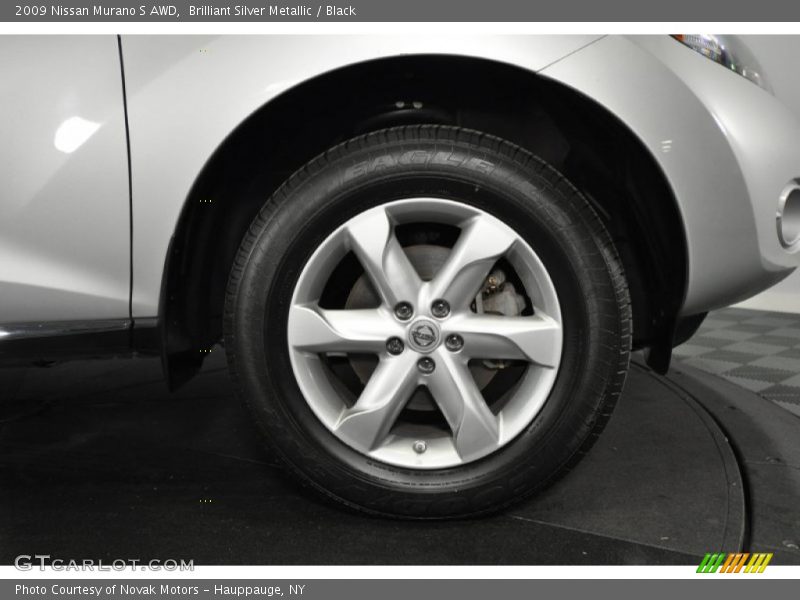 Brilliant Silver Metallic / Black 2009 Nissan Murano S AWD