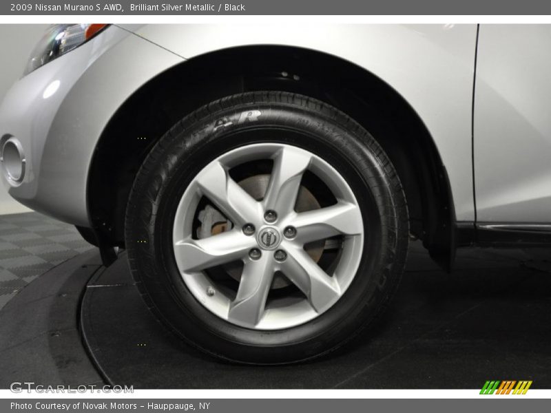 Brilliant Silver Metallic / Black 2009 Nissan Murano S AWD