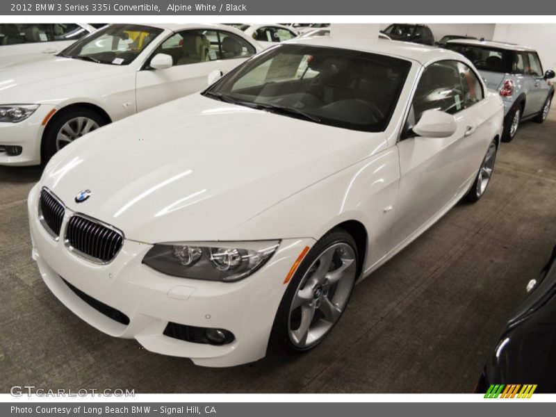 Alpine White / Black 2012 BMW 3 Series 335i Convertible