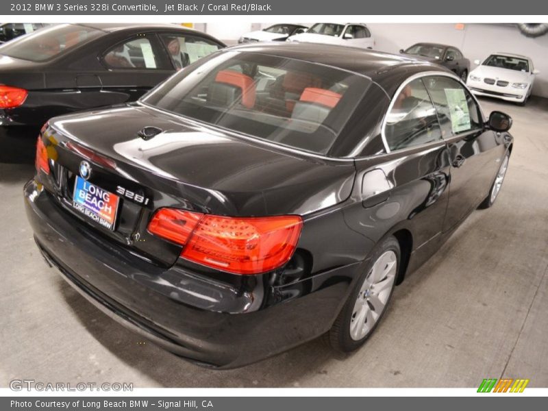 Jet Black / Coral Red/Black 2012 BMW 3 Series 328i Convertible