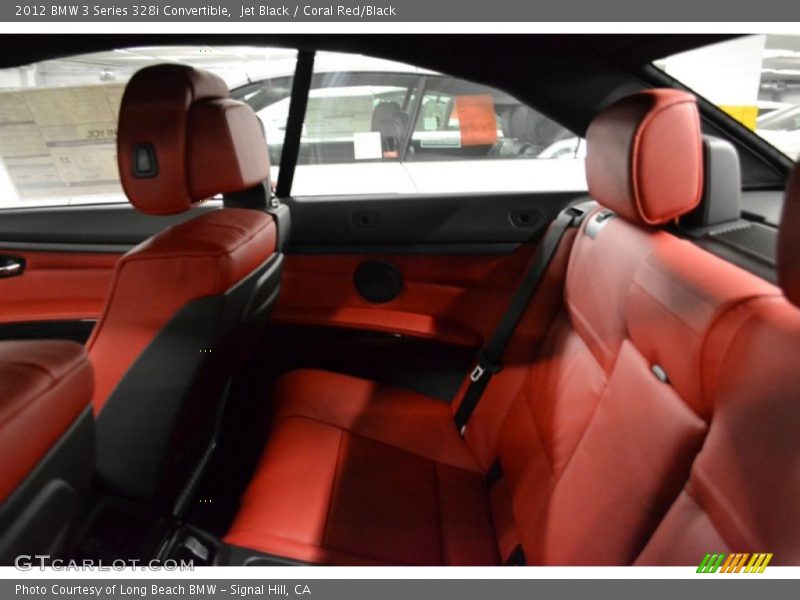 Jet Black / Coral Red/Black 2012 BMW 3 Series 328i Convertible