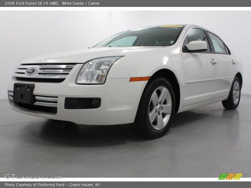 White Suede / Camel 2008 Ford Fusion SE V6 AWD