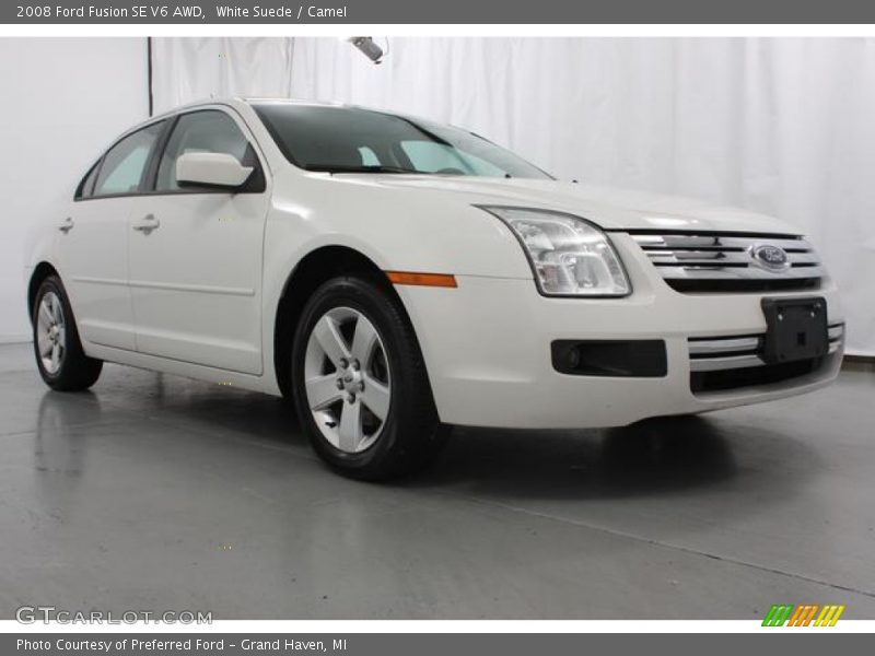 White Suede / Camel 2008 Ford Fusion SE V6 AWD
