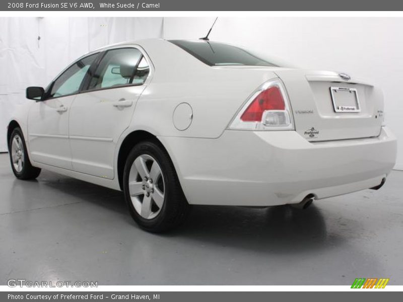 White Suede / Camel 2008 Ford Fusion SE V6 AWD