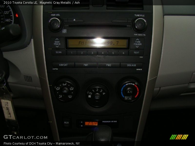 Magnetic Gray Metallic / Ash 2010 Toyota Corolla LE
