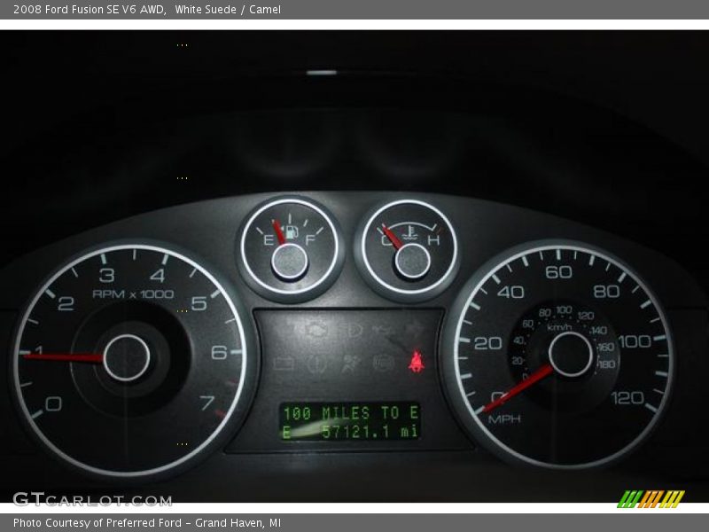 White Suede / Camel 2008 Ford Fusion SE V6 AWD