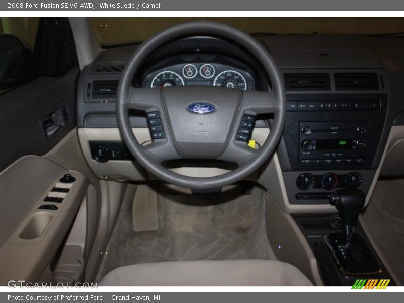 White Suede / Camel 2008 Ford Fusion SE V6 AWD