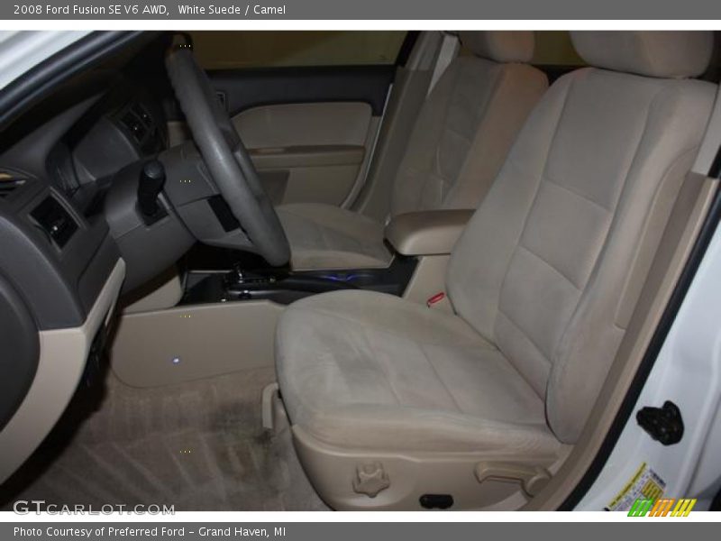 White Suede / Camel 2008 Ford Fusion SE V6 AWD