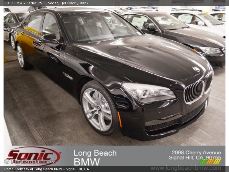 Jet Black / Black 2012 BMW 7 Series 750Li Sedan