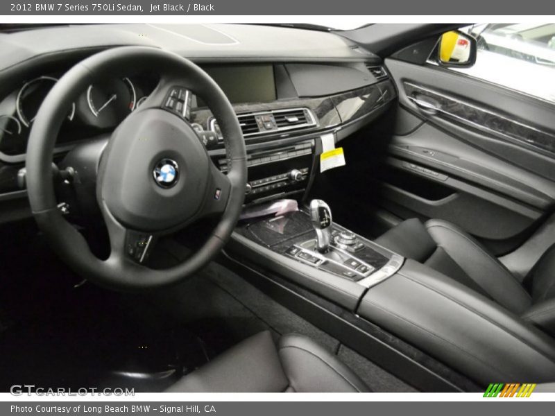 Jet Black / Black 2012 BMW 7 Series 750Li Sedan
