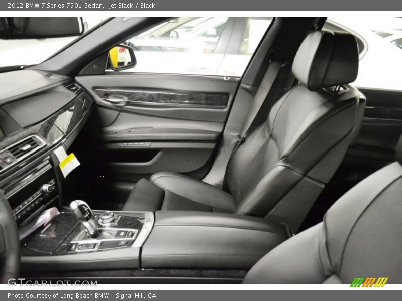 Jet Black / Black 2012 BMW 7 Series 750Li Sedan