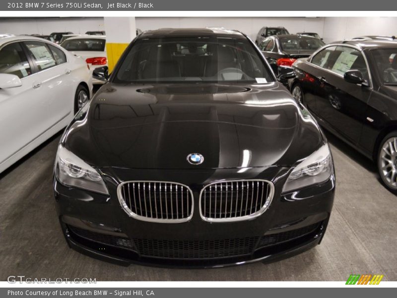 Jet Black / Black 2012 BMW 7 Series 750Li Sedan