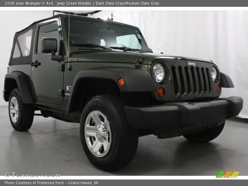 Jeep Green Metallic / Dark Slate Gray/Medium Slate Gray 2008 Jeep Wrangler X 4x4