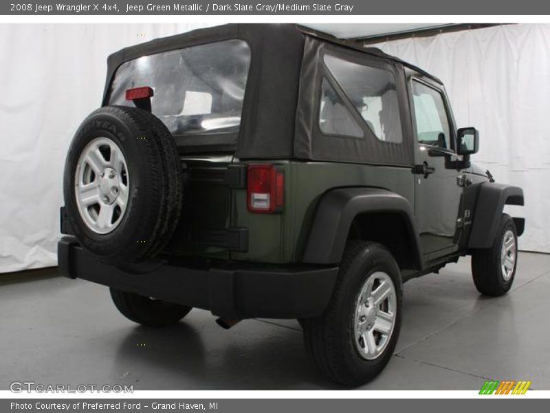 Jeep Green Metallic / Dark Slate Gray/Medium Slate Gray 2008 Jeep Wrangler X 4x4