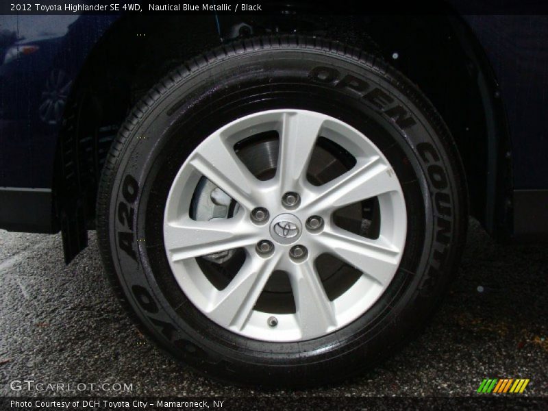 Nautical Blue Metallic / Black 2012 Toyota Highlander SE 4WD