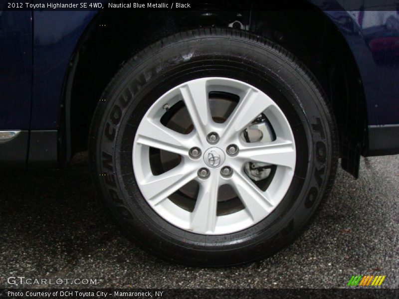 Nautical Blue Metallic / Black 2012 Toyota Highlander SE 4WD