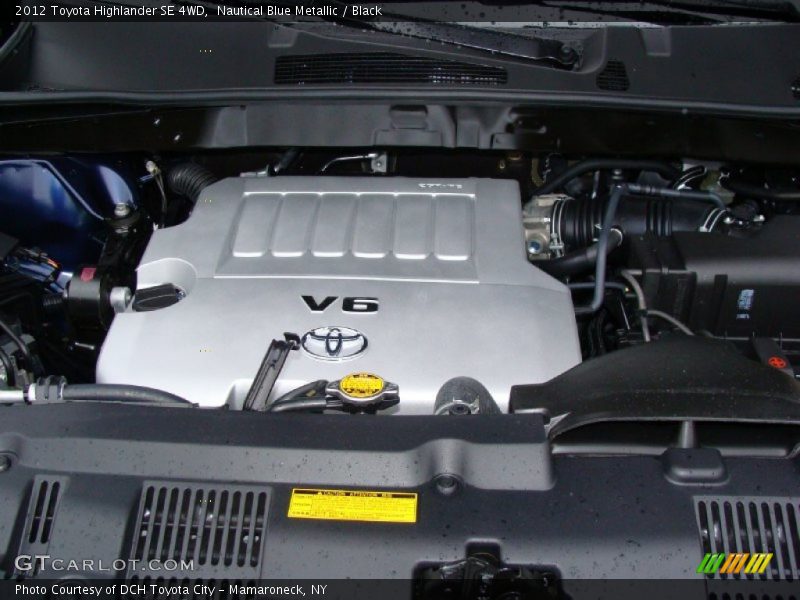 Nautical Blue Metallic / Black 2012 Toyota Highlander SE 4WD