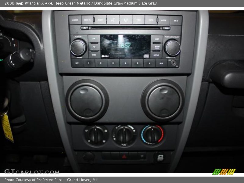 Jeep Green Metallic / Dark Slate Gray/Medium Slate Gray 2008 Jeep Wrangler X 4x4