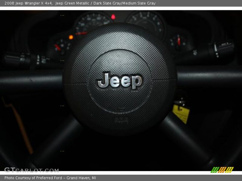Jeep Green Metallic / Dark Slate Gray/Medium Slate Gray 2008 Jeep Wrangler X 4x4