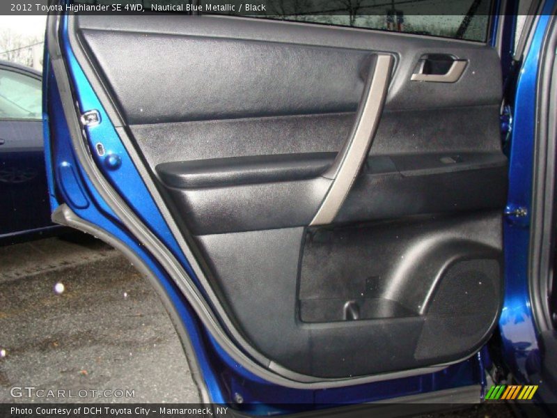 Nautical Blue Metallic / Black 2012 Toyota Highlander SE 4WD