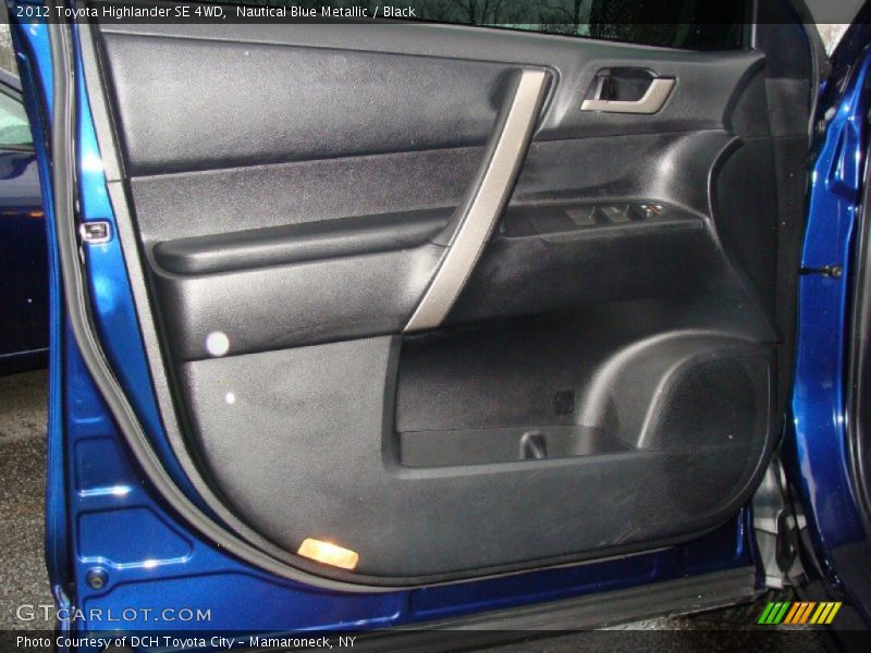 Nautical Blue Metallic / Black 2012 Toyota Highlander SE 4WD