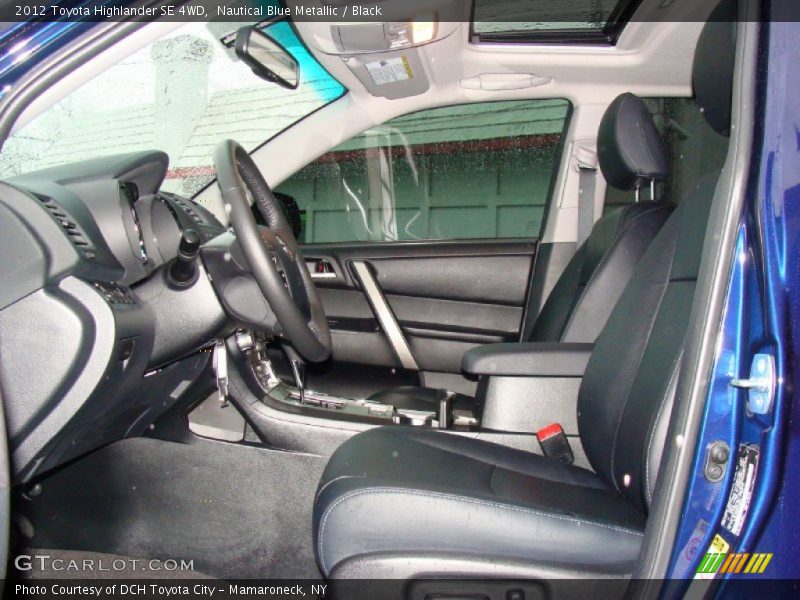 Nautical Blue Metallic / Black 2012 Toyota Highlander SE 4WD