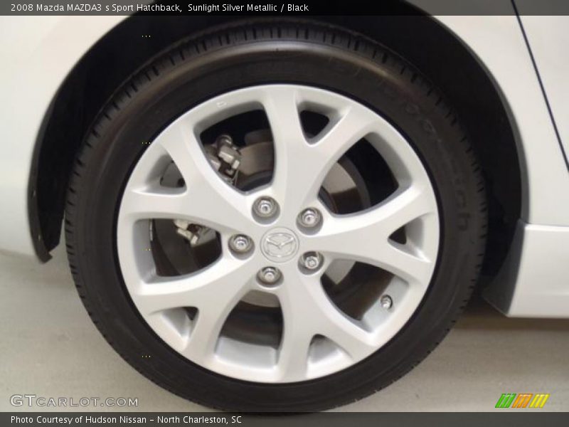 Sunlight Silver Metallic / Black 2008 Mazda MAZDA3 s Sport Hatchback