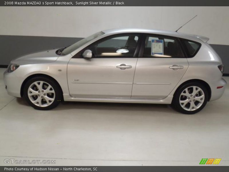Sunlight Silver Metallic / Black 2008 Mazda MAZDA3 s Sport Hatchback