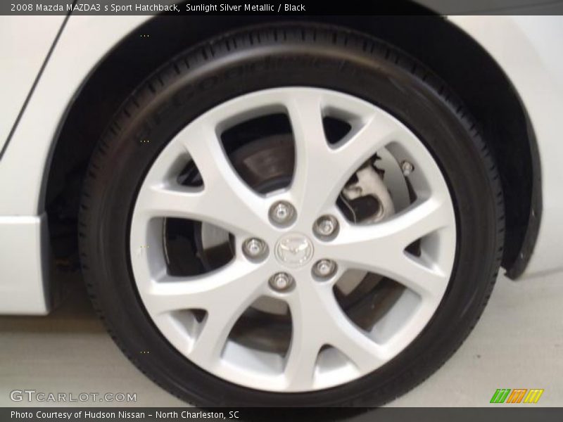 Sunlight Silver Metallic / Black 2008 Mazda MAZDA3 s Sport Hatchback