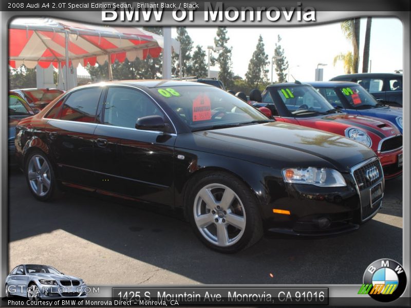 Brilliant Black / Black 2008 Audi A4 2.0T Special Edition Sedan