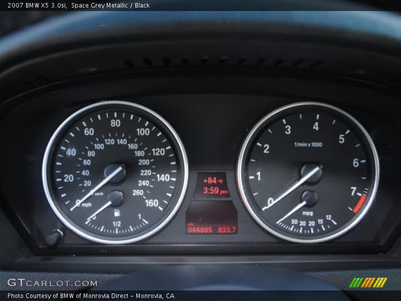 Space Grey Metallic / Black 2007 BMW X5 3.0si