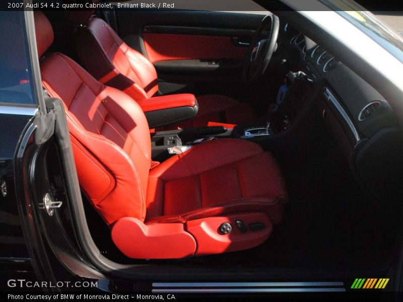  2007 S4 4.2 quattro Cabriolet Red Interior