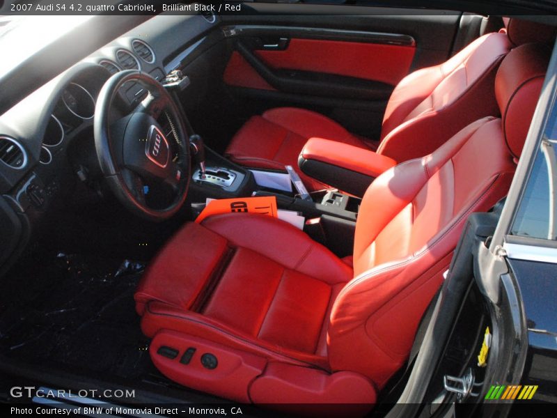  2007 S4 4.2 quattro Cabriolet Red Interior