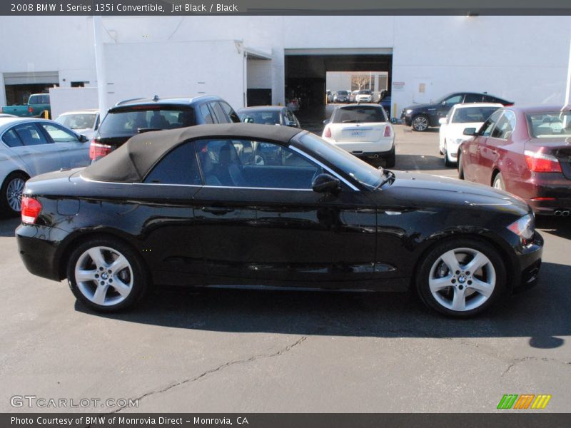 Jet Black / Black 2008 BMW 1 Series 135i Convertible