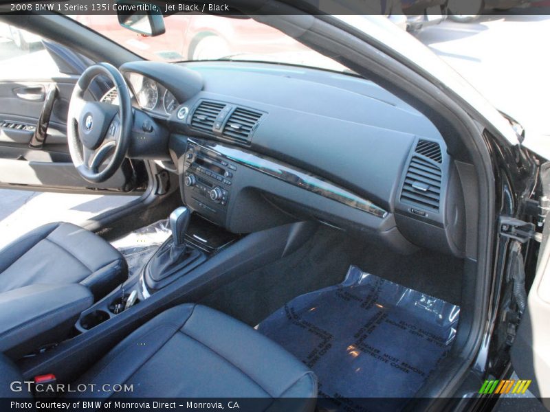 Jet Black / Black 2008 BMW 1 Series 135i Convertible