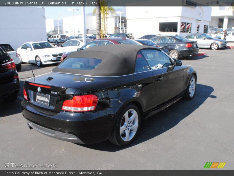 Jet Black / Black 2008 BMW 1 Series 135i Convertible