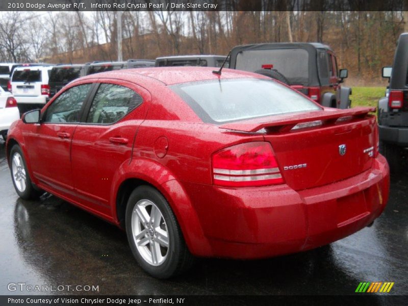 Inferno Red Crystal Pearl / Dark Slate Gray 2010 Dodge Avenger R/T