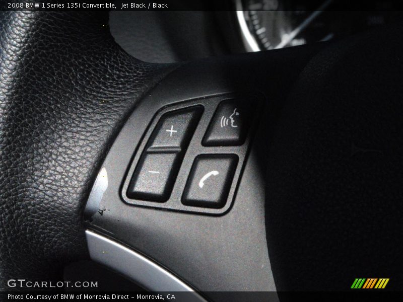 Jet Black / Black 2008 BMW 1 Series 135i Convertible