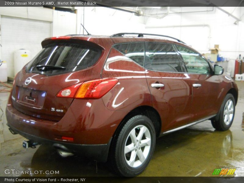 Merlot Metallic / Black 2009 Nissan Murano S AWD