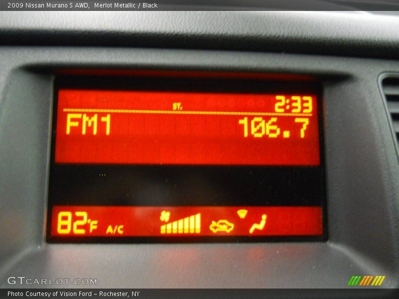 Merlot Metallic / Black 2009 Nissan Murano S AWD