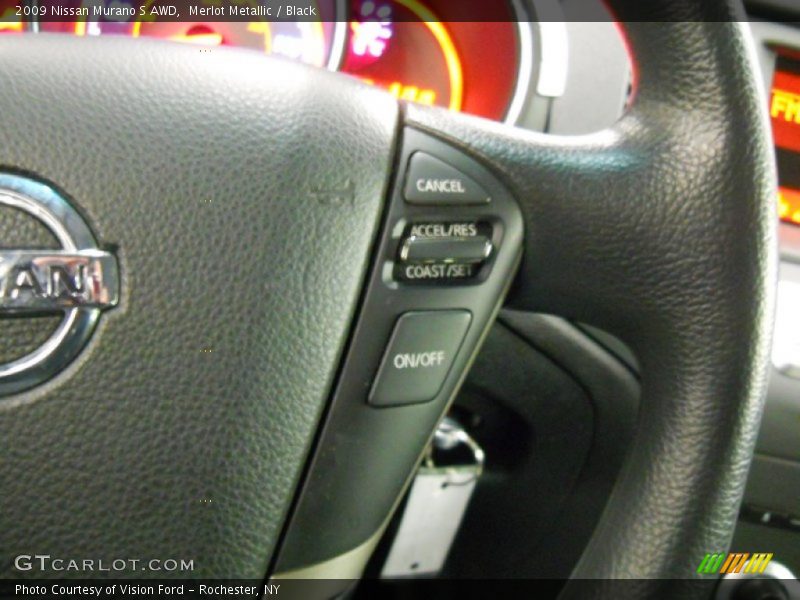Merlot Metallic / Black 2009 Nissan Murano S AWD