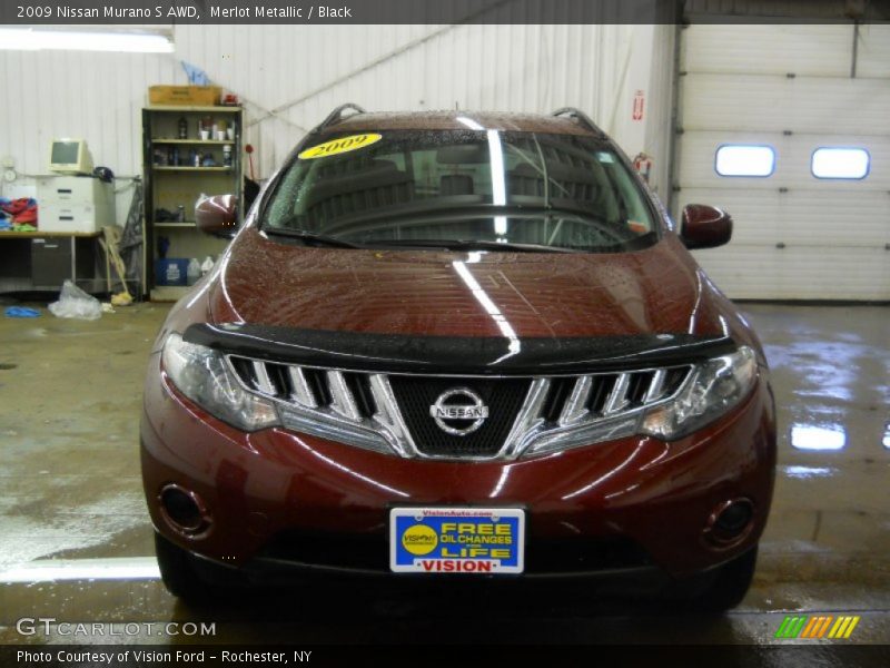 Merlot Metallic / Black 2009 Nissan Murano S AWD