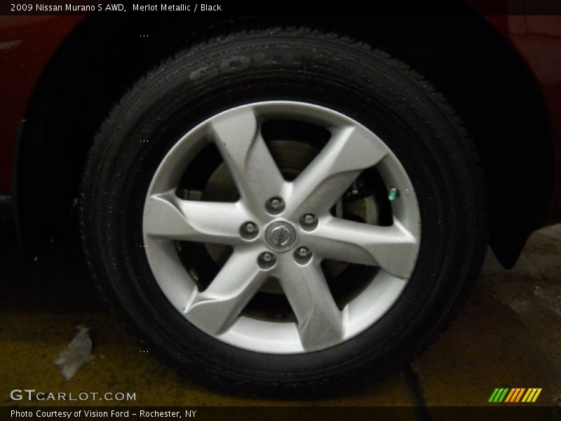 Merlot Metallic / Black 2009 Nissan Murano S AWD