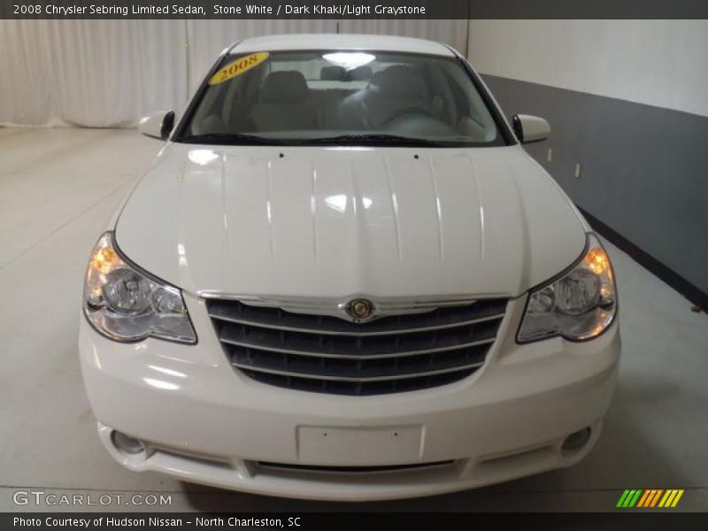 Stone White / Dark Khaki/Light Graystone 2008 Chrysler Sebring Limited Sedan