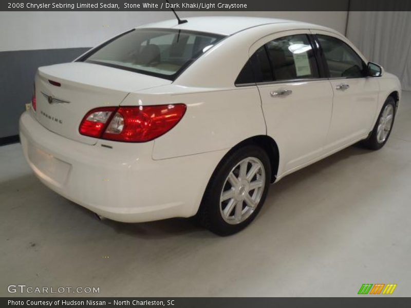 Stone White / Dark Khaki/Light Graystone 2008 Chrysler Sebring Limited Sedan